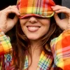 Hot Yaima - Eye Mask in Ncuti Tartan Print All Nightwear|All Accessories